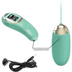 Pretty Love - Mine Doeufs Vibrants Télécommande Verte